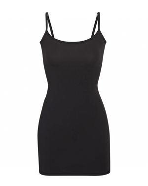 Bodycon Slip Dress - Seamless Shaping - Black