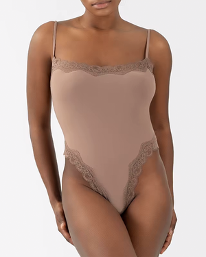 Lace Cami Bodysuit - Weightless Sculpt - Tan