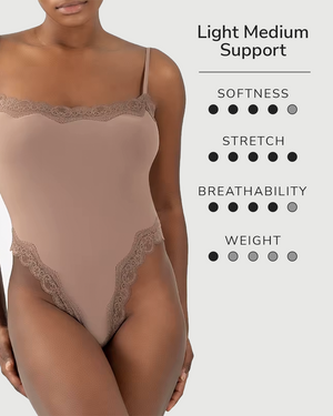 Lace Cami Bodysuit - Weightless Sculpt - Tan