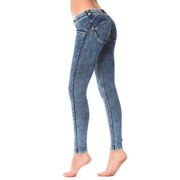 Freddy WR.UP® Denim Effect Pushup Pants, Tight Fitting, Shaping - LIVIFY