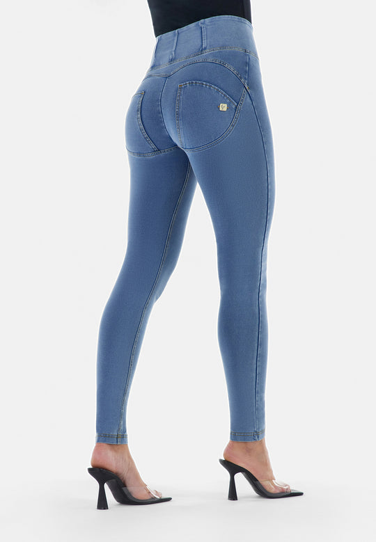 WR.UP® Denim - High Rise Full Length - Medium Rinse + Yellow Stitching
