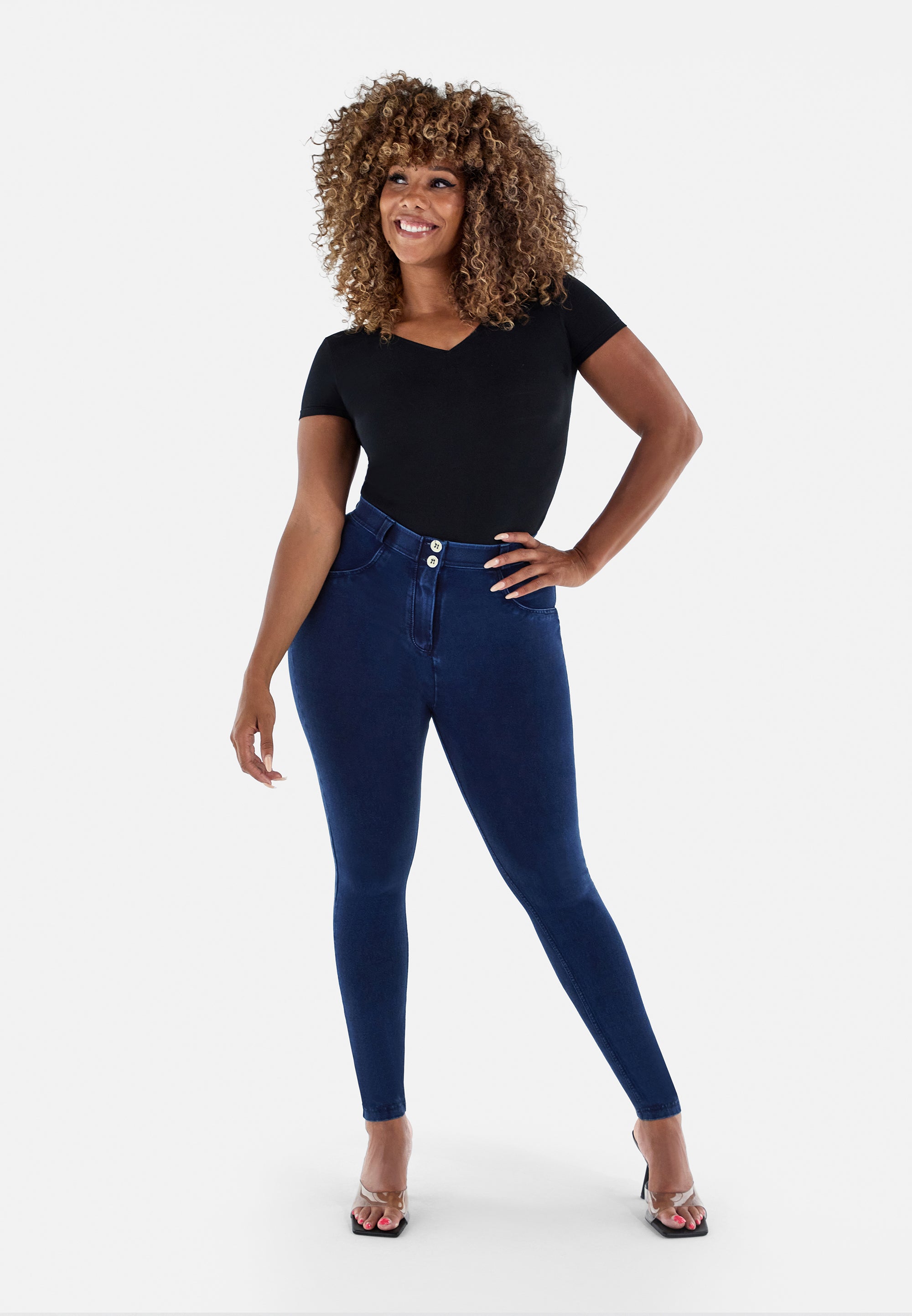 Pushup skinny high waisted jeans - Women