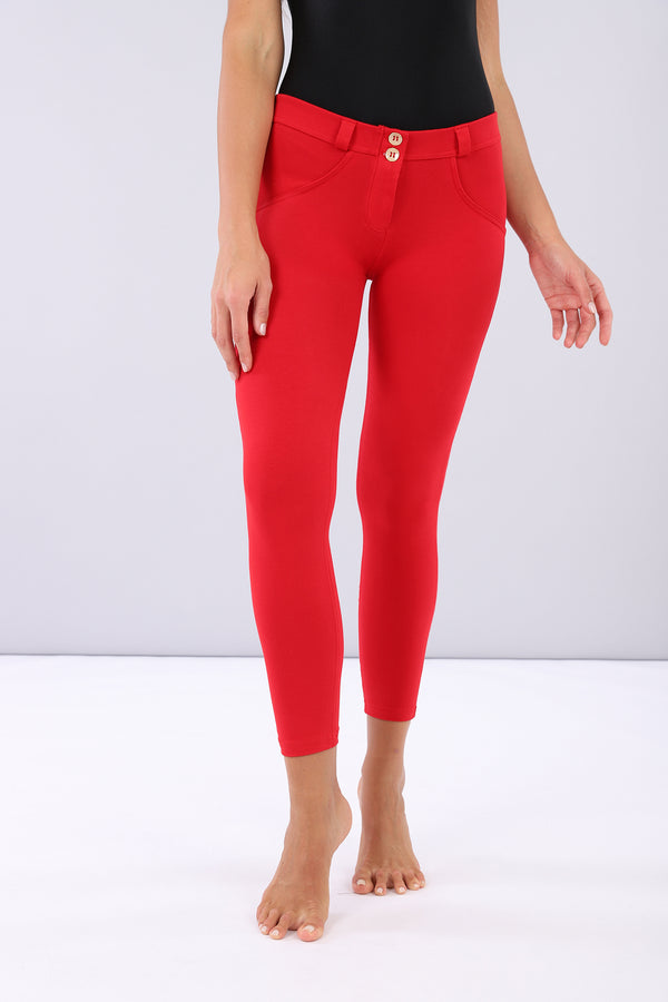 WR.UP® Leather - Classic Rise Full Length - Red - LIVIFY